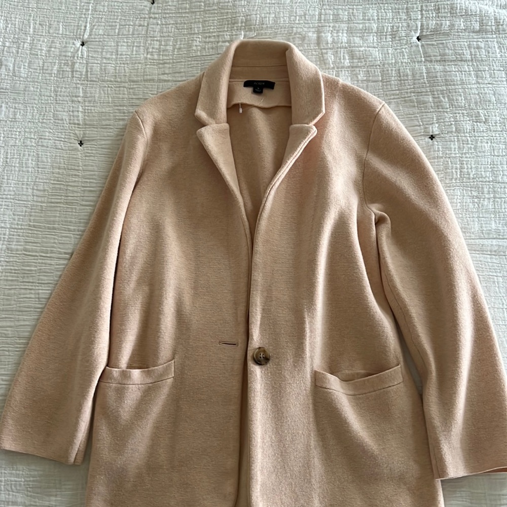 J Crew Soft Rose Eloise Cardigan or Sweater Blazer - Small
